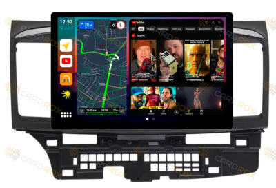 Штатная магнитола Mitsubishi Lancer X 2007-2015 на Android 10, DSP, 4G, IPS, Carplay - Cardrox CD-4625-13 (11-13 дюймов)