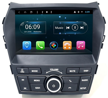 Штатное головное устройство для Hyundai Santa Fe 2012+ (DM), Grand Santa Fe 2014+ на Android 8.1 Carmedia KR-9235-S9