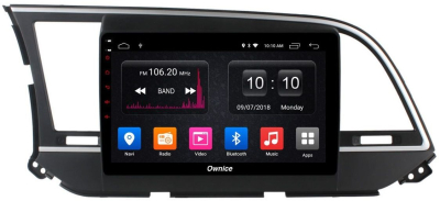 Штатная магнитола Ownice G30 S9708J для Hyundai Elantra 6 (Android 9.0)