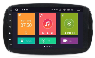 Штатная автомагнитола Android 10 Carmedia XN-M902-P30 для Mercedes-Benz Smart 2015-2017