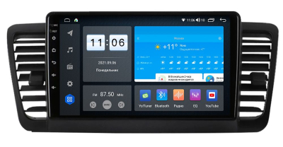 Штатная магнитола VOMI ZX443R9-7862-LTE для Subaru Legacy 4 05.2003-08.2007, Outback 3 05.2006-09.2009 на Android 10