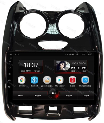 Штатная магнитола VOMI AK596R9-MTK-LTE-4-64 для Renault Duster 1 01.2015 - 07.2021 рестайлинг, Lada Largus 1 02.2021+ рестайлинг на Android 10