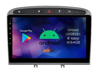 Штатная магнитола для Peugeot 308/408, 2007-2014 на Android 14 - Airoc RMN-2901