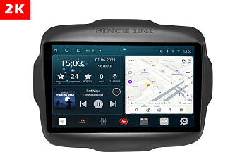 Автомагнитола штатная с 2K экраном Redpower 75221 на Android 10 для Jeep Renegade 1-поколение (03.2014-01.2020)