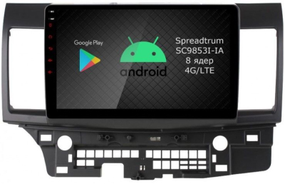 Штатная магнитола Roximo RI-2612-8 для Mitsubishi Lancer X на Android 12 (8/128Gb)