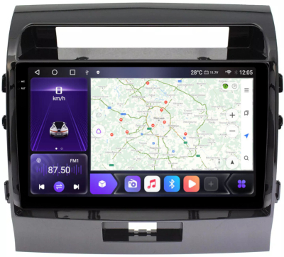 Штатная магнитола для Toyota Land Cruiser 200 2007-2015 top на Android 10, DSP, HDMI, Интерьерная подсветка - Carmedia OL-1620-2-B-D