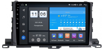 Штатная магнитола VOMI ZX389R10-7862-LTE для Toyota Highlander 2014+ на Android 10