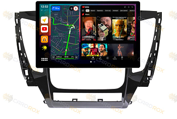 Штатная магнитола Mitsubishi Pajero Sport 3 2016-2020 с АКПП (для авто без круга) на Android 10, DSP, 4G, IPS, Carplay - Cardrox CD-4112-13 (11-13 дюймов)