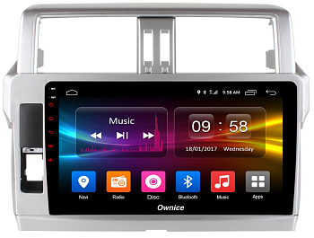 Штатная магнитола Ownice G10 S1614E для Toyota Prado 150, 2013 (Android 8.1.0)