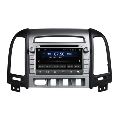 Штатная автомагнитола Hyundai Santa Fe 2006-2010 (до-рестайлинг, CM, 3 отверстия под кнопки) Carmedia KD-7021-P6 Android 9.0 DSP