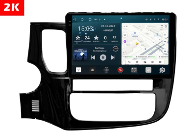 Автомагнитола штатная с 2K экраном RedPower 71156 Slim на Android 10 для Mitsubishi Outlander 2012+