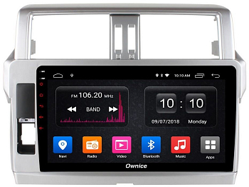 Штатная магнитола Ownice G60 S1614V для Toyota Prado 150, 2013 (Android 8.1)