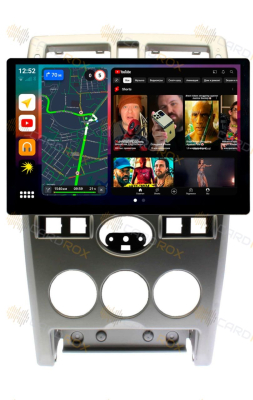 Штатная магнитола Lada Priora 2007-2013 серый на Android 10, DSP, 4G, IPS, Carplay - Cardrox CD-4445-13 (11-13 дюймов)