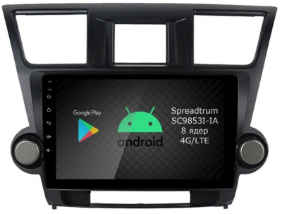 Штатная магнитола Roximo RI-1122-8 для Toyota Highlander 2, 2007-2014 на Android 12 (8/128Gb)