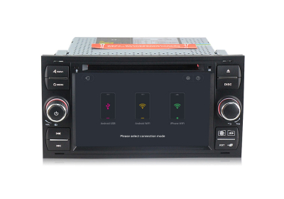 Штатное головное устройство Черная для Ford Focus 2 2005-2007, Transit 2006-2015, C-Max 2003-2010, Fusion 2005-2012 (230х120мм) на Android 10 Carmedia MKD-F745B-P6N