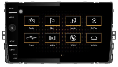 Штатное головное устройство Volkswagen Passat B8 2016+, Tiguan 2016+, Terramont, Golf 7 на Android 8.1 CARMEDIA MIB4-928-MQB