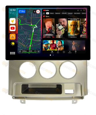 Штатная магнитола Mitsubishi Delica D:5 2007-2019 серебро на Android 10, DSP, 4G, IPS, Carplay - Cardrox CD-4784-13 (11-13 дюймов)