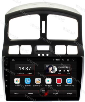 Штатная магнитола VOMI AK574R9-MTK-LTE-4-64 для Hyundai Santa Fe 1 Classic 08.2004-03.2006 рестайлинг на Android 10