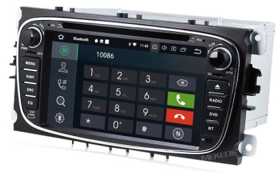 Штатное головное устройство Ford Focus II, Mondeo, S-MAX, Galaxy, Tourneo/Transit Connect серебро на Android 10 Carmedia MKD-F746S-P30