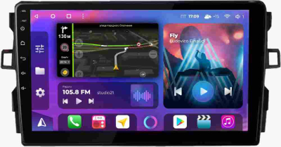 Штатная магнитола для Toyota Auris 2006-2012 на Android 13, QLED/2K, 4G - FarCar S500 Plus (3024M)