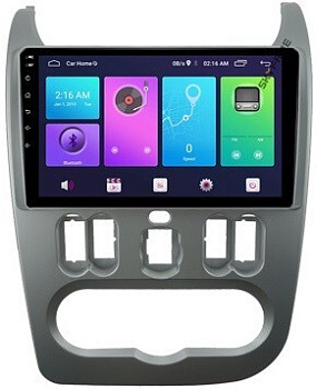 Штатная магнитола для Renault Logan, Sandero 2009-2014, Lada Largus на Android 10, DSP, HDMI, Интерьерная подсветка - Carmedia SF-9944-D