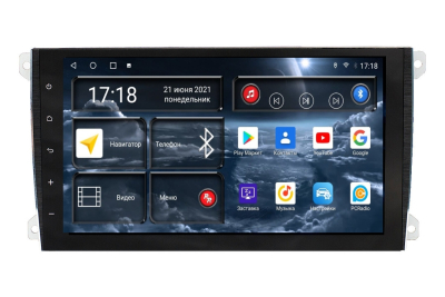 Автомагнитола штатная с 2K экраном RedPower 71303 Slim на Android 10 для Porsche Cayenne (2002-2010)