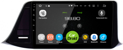 Штатная магнитола Roximo CarDroid RD-1124F/R2 для Toyota CH-R 2016-2022 (правый руль) (100x200mm) (Android 10) DSP