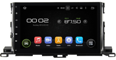 Штатная автомагнитола Toyota Highlander 2014+ u50 Carmedia KD-1036-P6 Android 9.0 DSP