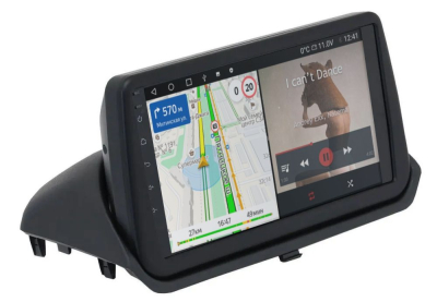 Штатная магнитола Mitsubishi Pajero iO 1998 - 2007, Pinin 99-2005 (взамен верхнего козырька) на Android 11 - Cardrox CD-4937M