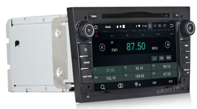 Штатное головное устройство Opel Astra H, Vectra С, Corsa D, Antara, Vivaro, Meriva, Zafira (черный лак) на Android 10 Carmedia MKD-7408b-P4N