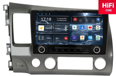 Автомагнитола штатная Redpower K75024 на Android 10 для для Honda Civic 8-поколение (09.2005-03.2012)