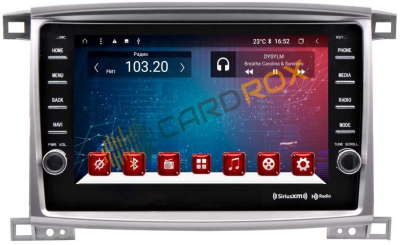 Головное устройство на Android 10 для Toyota Land Cruiser 100 2003-2007 CARDROX FD-4065-TS10-4-64 с кнопками и DSP процессором
