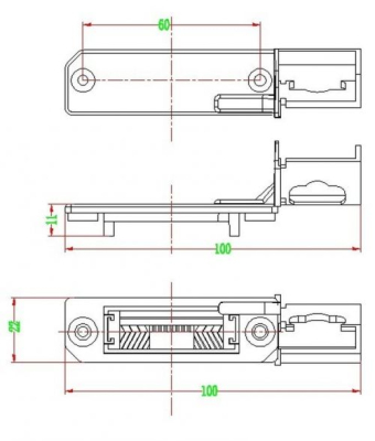 Штатная видеокамера парковки Volkswagen Jetta, Touran, Golf V, Polo (hatchback) Passat B6, Passat CC, Golf VI
