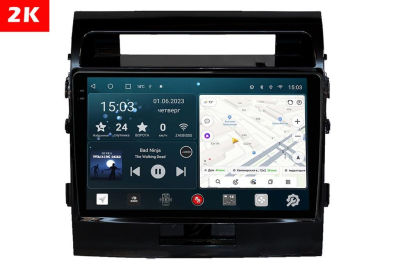 Автомагнитола штатная с 2K экраном RedPower 71200G Slim на Android 10 для Toyota Land Cruiser 200 (2007-2014) глянец Автомагнитола штатная с 2K экраном RedPower 71200G Slim на Android 10 для Toyota Land Cruiser 200 (2007-2014) глянец