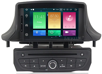 Штатная автомагнитола Renault Megane III 2009+, Fluence 2010+ черный Carmedia MKD-R709-P6 Android 10 DSP