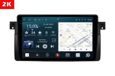 Автомагнитола штатная с 2K экраном Redpower 75081 на Android 10 для BMW 3-серия E46 (03.1998-02.2007)