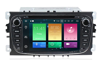 Магнитола для Ford Focus II, Mondeo, S-MAX, Galaxy, Tourneo, Transit Connect черный на Android 10 - Carmedia MKD-7028B-P30 Магнитола для Ford Focus II, Mondeo, S-MAX, Galaxy, Tourneo, Transit Connect черный на Android 10 - Carmedia MKD-7028B-P30