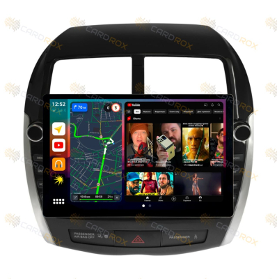 Штатная магнитола Mitsubishi ASX 2010-2016 с кнопками на Android 10, DSP, 4G, IPS, Carplay - Cardrox CD-4939-13 (11-13 дюймов)