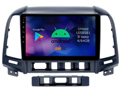 Штатная магнитола для Hyundai SantaFe 2, 2006-2012 на Android 14 - Airoc RMN-2008