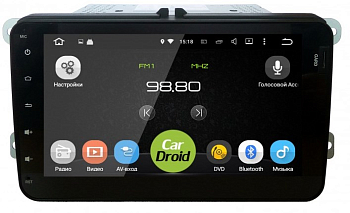 Штатная магнитола Roximo CarDroid RD-3706 для Volkswagen  / Skoda 8" (Android 8.0) без DVD Штатная магнитола Roximo CarDroid RD-3706 для Volkswagen  / Skoda 8" (Android 8.0) без DVD