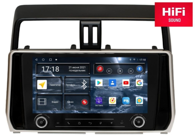 Автомагнитола штатная Redpower K75365 на Android 10 для для Toyota Land Cruiser Prado 150 (09.2017-н.в.)