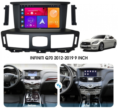 Штатная магнитола для Infiniti Q70 2014-2018 на Android 10, DSP, HDMI, Интерьерная подсветка - Carmedia SF-9100-RZ-D
