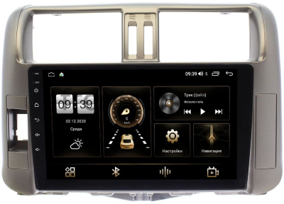 Магнитола Canbox M-Line 4542-9006 Toyota Land Cruiser Prado 150 2009-2013 (для авто без усилителя) на Android 10 (4G-SIM, 4/64, DSP, QLed)