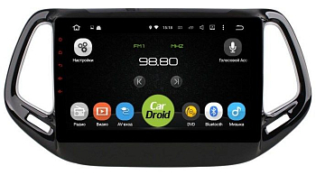 Штатная магнитола CarDroid RD-2204F для Jeep Compas 2017 (Android 10) DSP