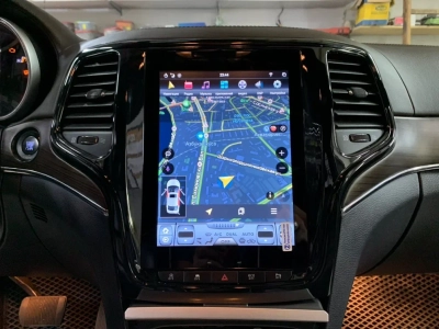 Магнитола Tesla для Jeep Grand Cherokee 2013+ черная на Android 11 Carmedia ZF-1217B-Q6