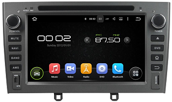 Штатная автомагнитола Android 10 Carmedia KD-7604-g-P30 для Peugeot 408 2012+, 308 2008-2014, RCZ 2010-2015 (серый)