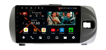 Штатная магнитола Toyota Vitz 2015-2020 серый на Android 11, DSP, 4G, IPS / QLED 2K, Carplay - Cardrox CD-4475
