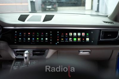 Монитор двойной 12,3"+12,3" Porsche Macan 2014-2016 (CDR3.0/PCM3.0) на Android 12 - Radiola RDL-Macan Dual