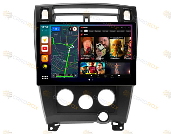 Штатная магнитола Hyundai Tucson 2004-2009 черный на Android 10, DSP, 4G, IPS, Carplay - Cardrox CD-4672-13 (11-13 дюймов)