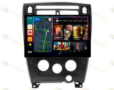 Штатная магнитола Hyundai Tucson 2004-2009 черный на Android 10, DSP, 4G, IPS, Carplay - Cardrox CD-4672-13 (11-13 дюймов)